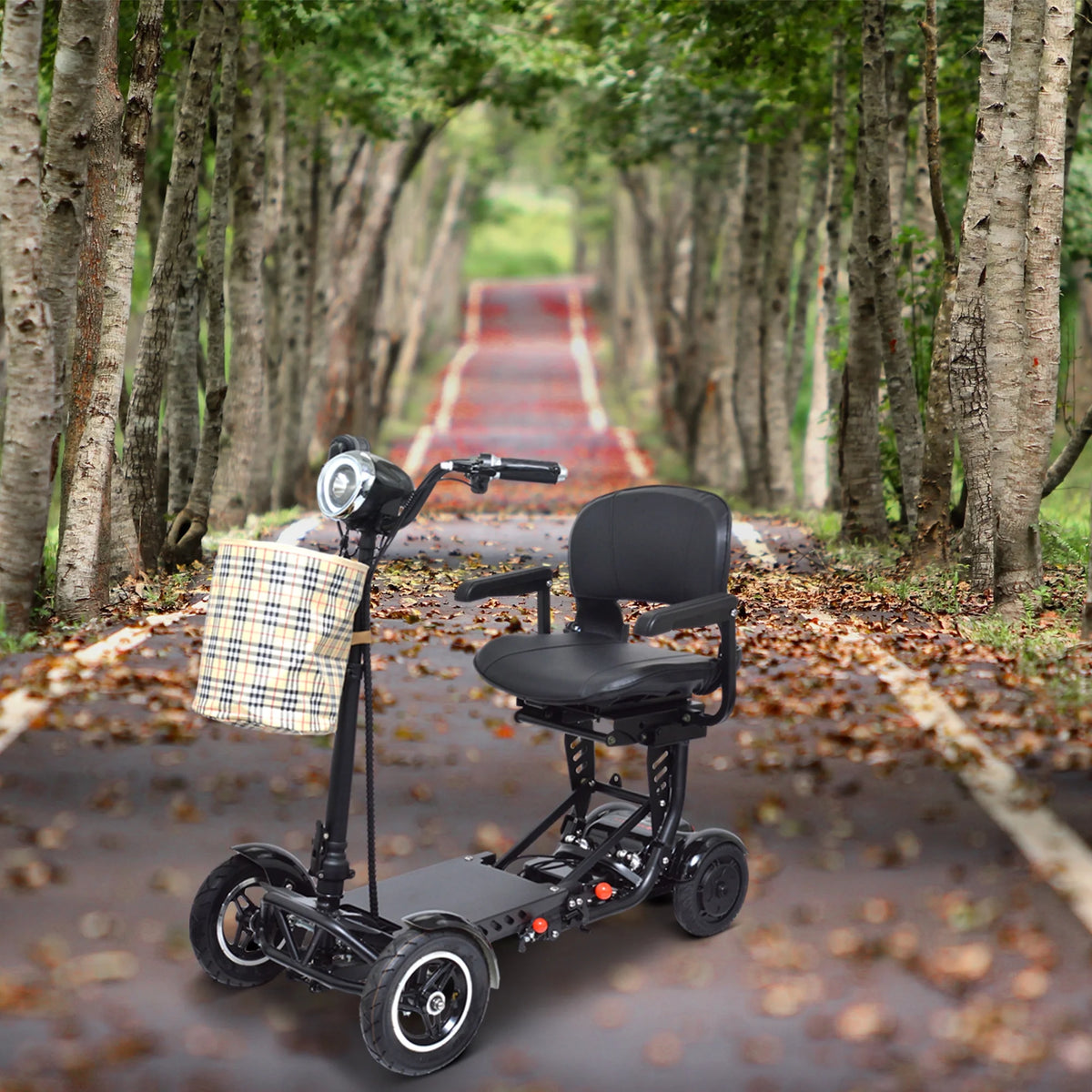 4 Wheel Foldable Powered Mobility Scooter with Seat K77634