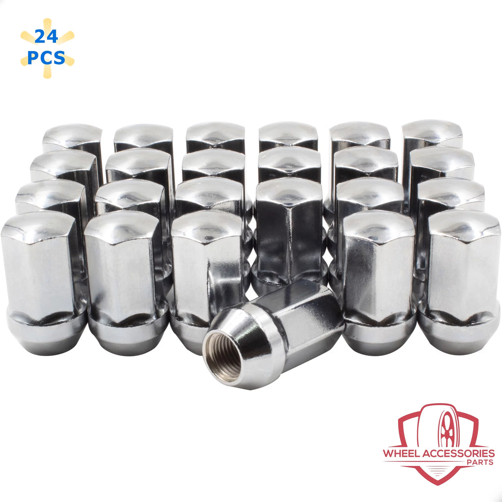 24 Pcs 14mm 1.50 Chrome Lug Nuts F705