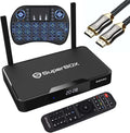 SuperBox S3 Pro with Voice Remote, Backlit Mini Keyboard & 8K HDMI Cable J2980