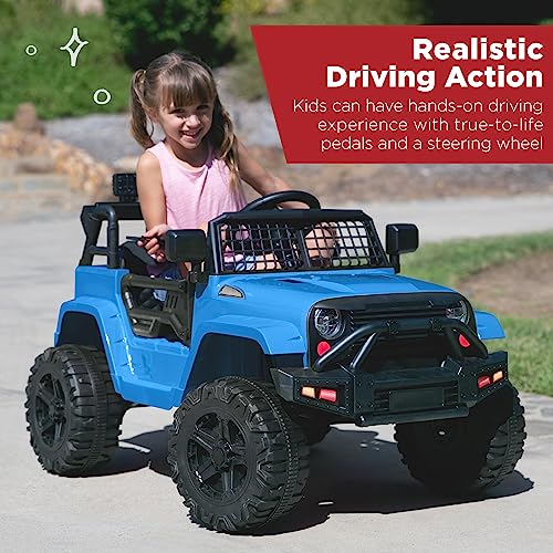 12V Kids Ride On Truck Car with Parent Remote Control Black A763