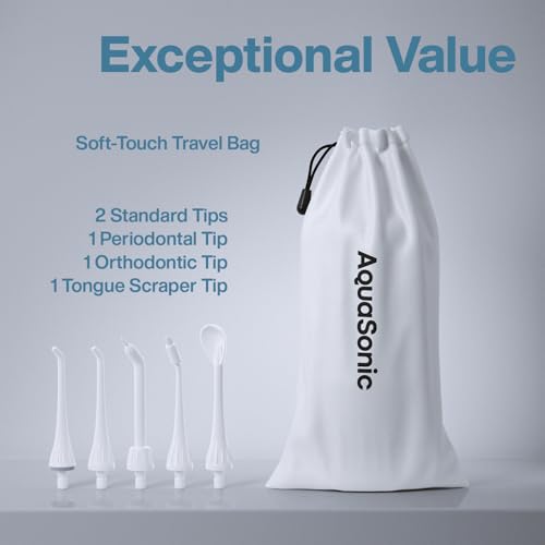 Cordless Rechargeable Waterproof Water Flosser with 5 Jet Tips T2934