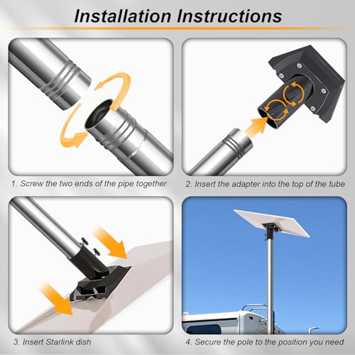 1.5'' Diameter 7ft Pole Mount with Pipe Adapter I983292