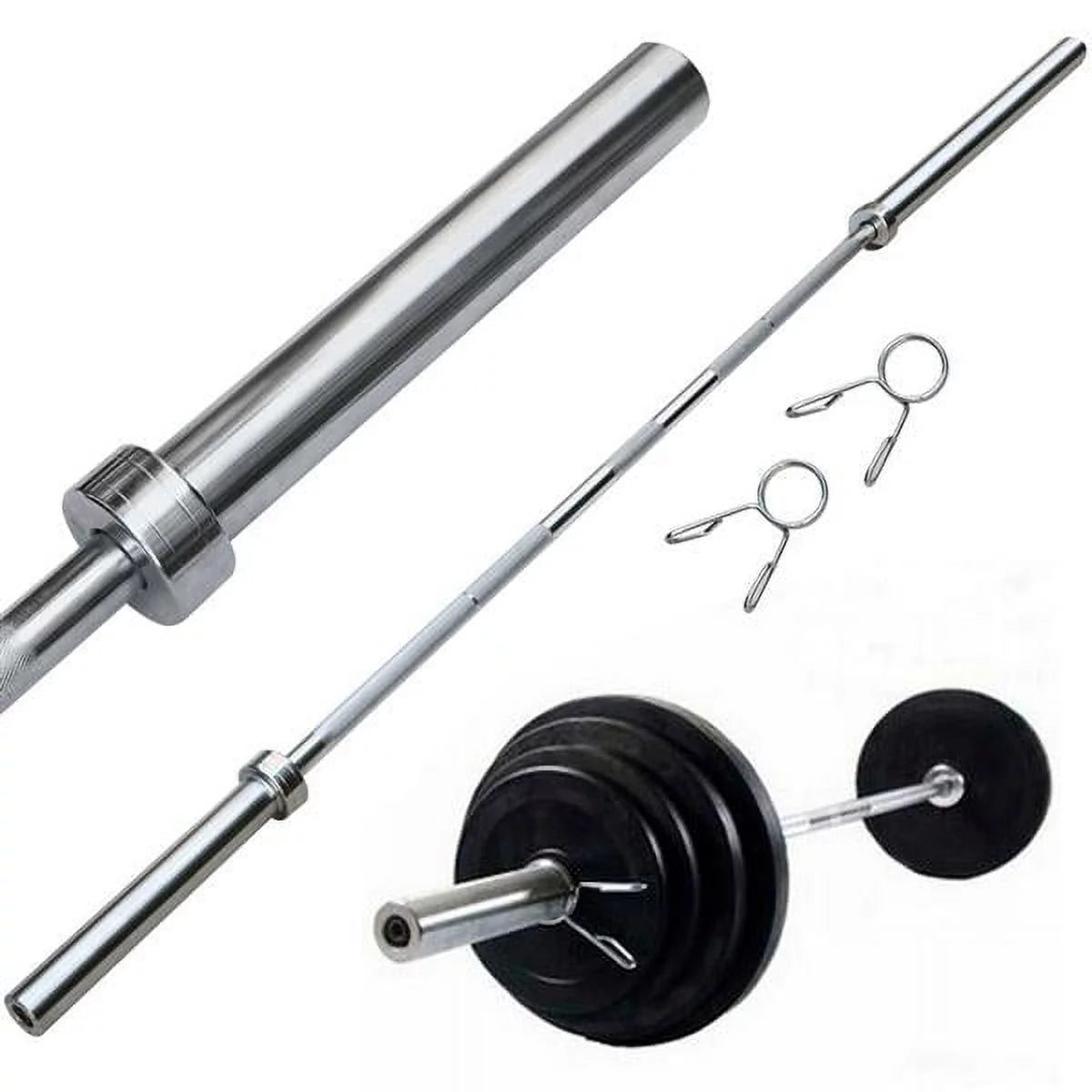 7ft Chrome Olympic Barbell Bar N79051