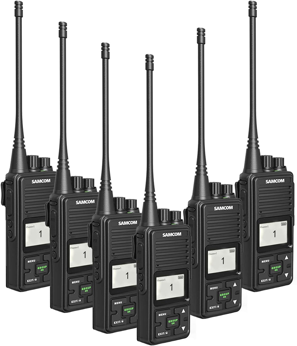 2 Pack 2 Way Radio 3000mAh Rechargeable UHF Walkie Talkie E335