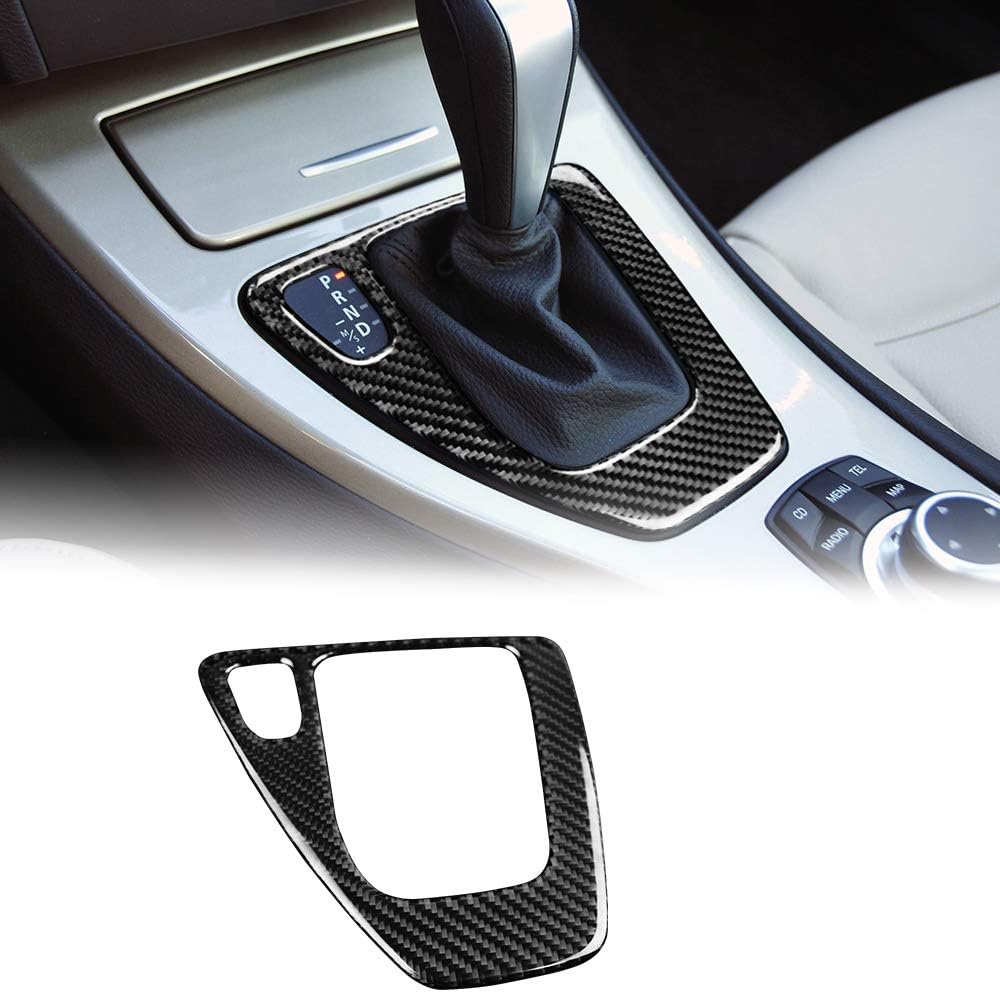 Carbon Fiber Gear Shift Knob Panel Frame Cover Trim Stickers D928441