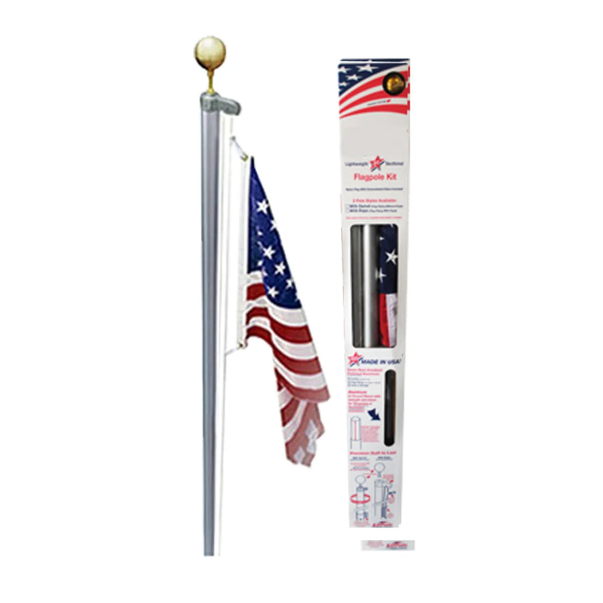 17-Feet Flagpole Kit E4609
