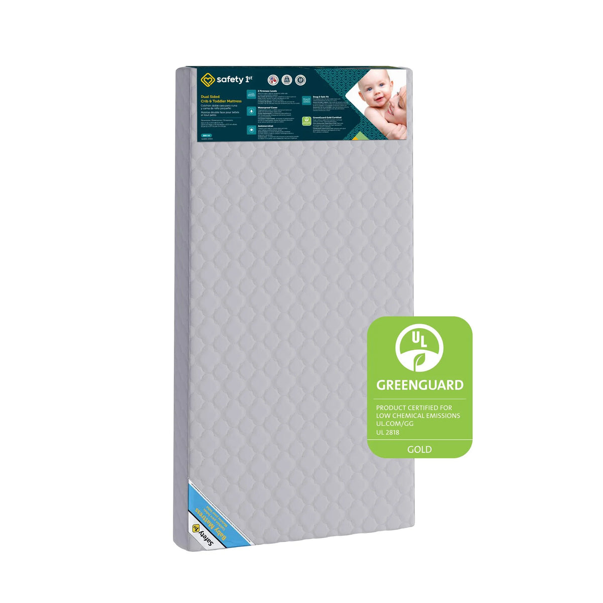 2-in-1 Antimicrobial Crib & Toddler Mattress A30531