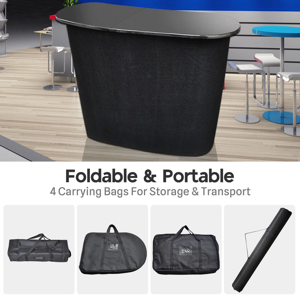 Portable Pop Up Podium Counter Table Stand A9684