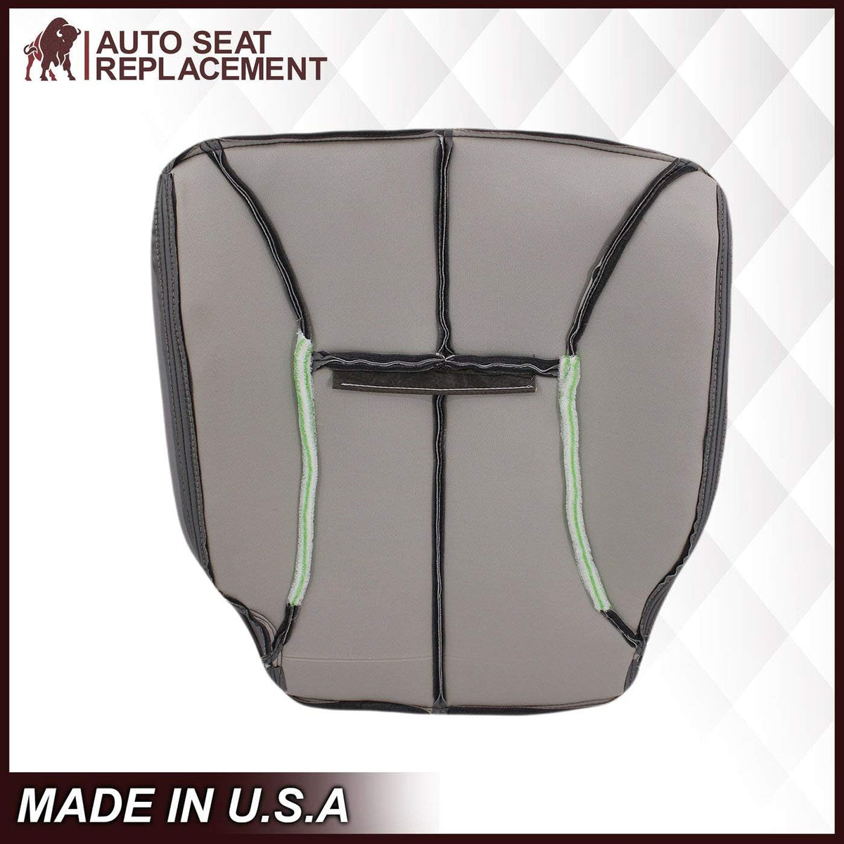 Synthetic Leather Seat Cover for Dodge Ram 1500 2500 3500, Driver Bottom, Mist Gray Y200675