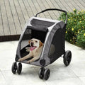 Gray Folding Stroller with Detachable Carrier S315