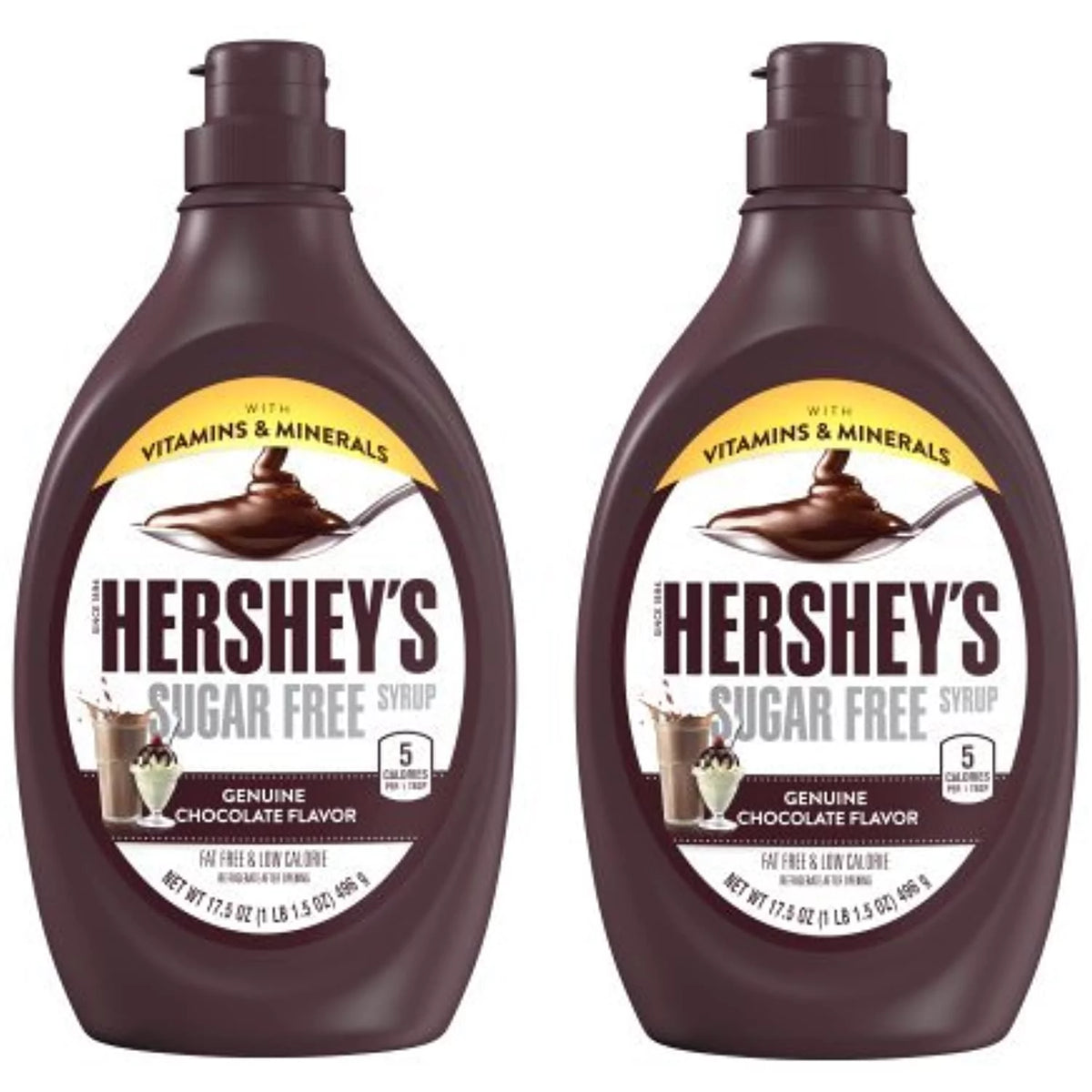 Sugar Free Milk Chocolate Syrup, 17.5 Oz (Pack of 2) P3558
