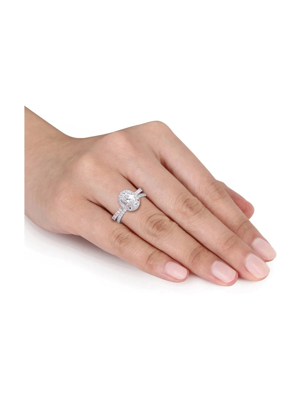 14k White Gold Lab-Grown Diamond Engagement Ring I60835