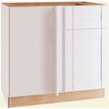 White Thermofoil Plywood Shaker Base Kitchen Cabinet 36 in. W x 24 in. D N647058