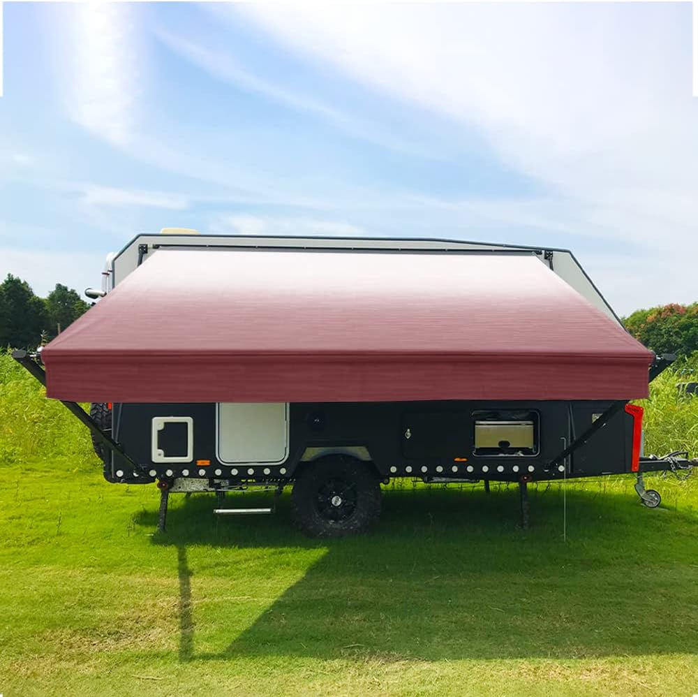 20 Feet Black Vinyl RV Awning Replacement U4994