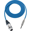 Blue 75 Foot XLR Female to 1/4 inch Male Audio Cable T203