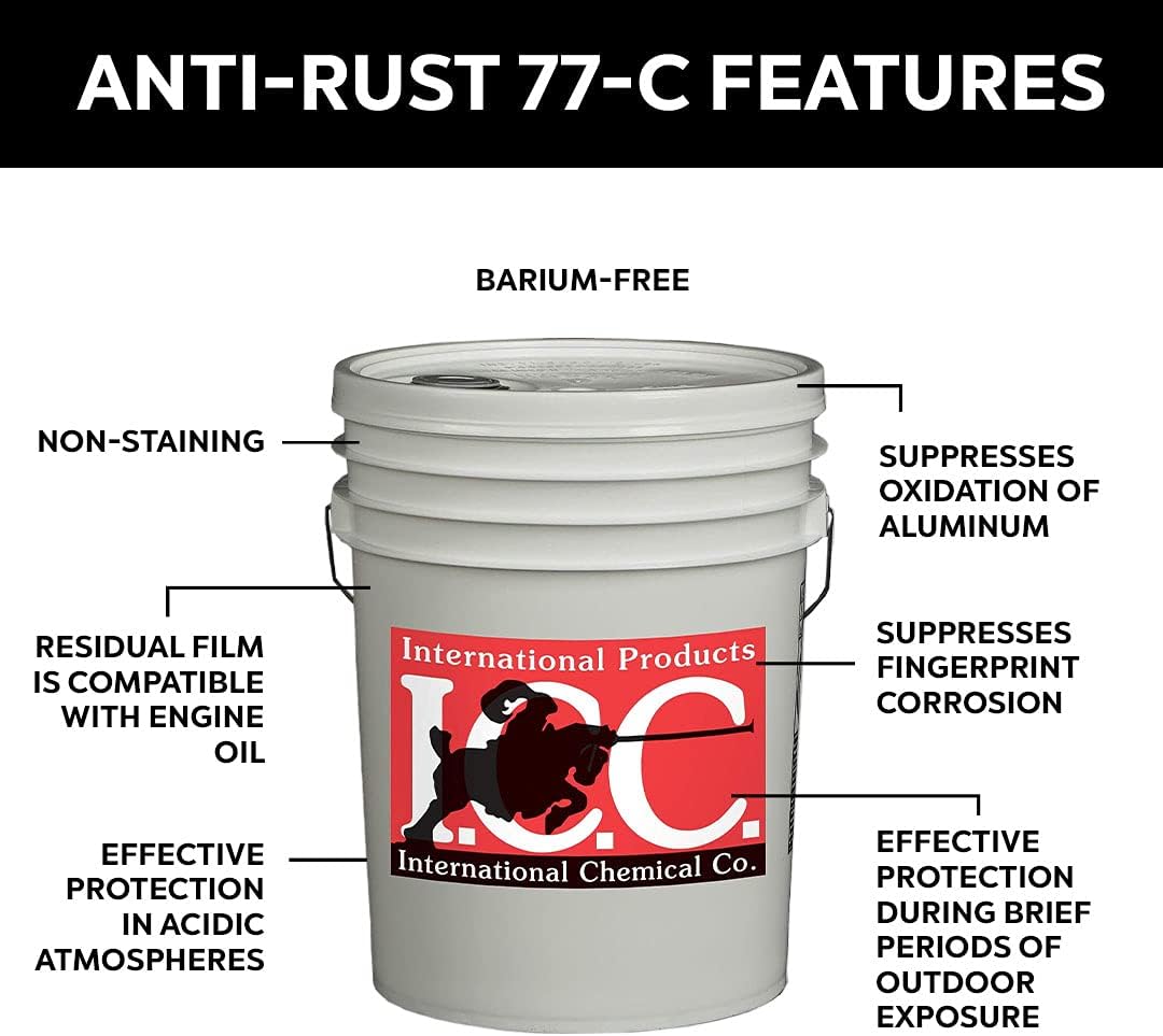 Anti-Rust 77-C Barium-Free Evaporative Solvent Rust and Corrosion Preventative, 5 Gallons Z8076