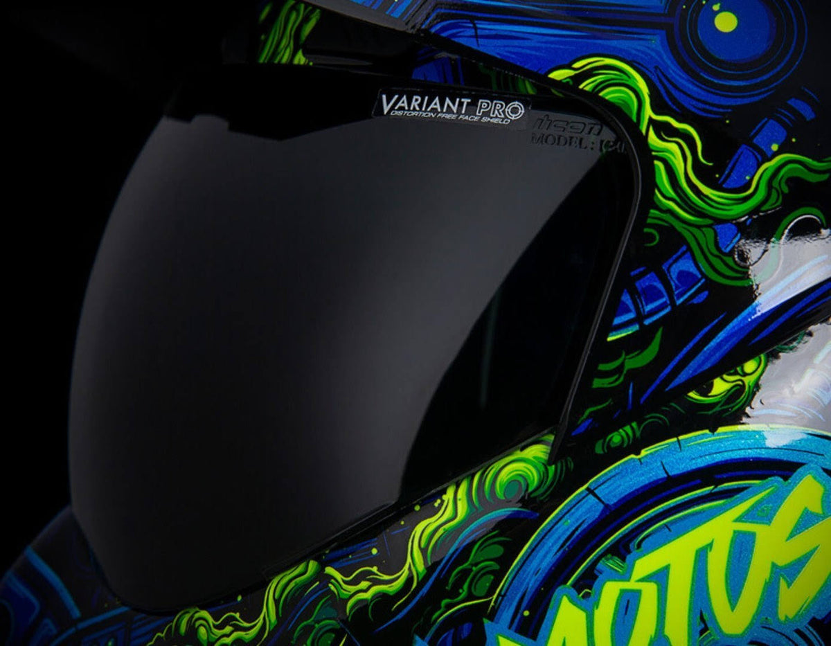 Blue/Green XS Helmet Q8985