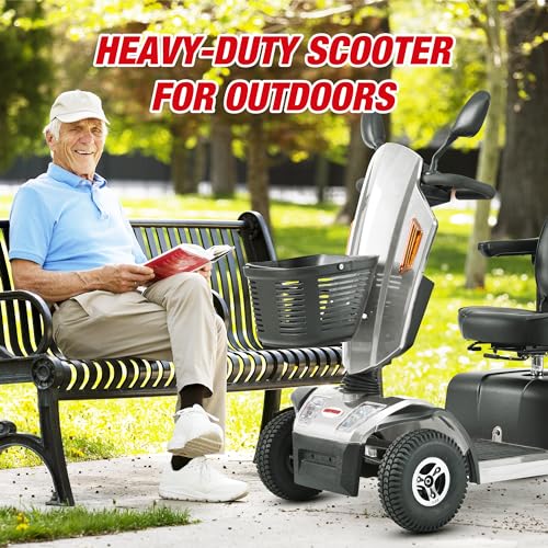 Grey 4-Wheel Electric Mobility Scooter R7073