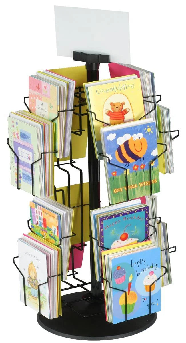 Greeting Card Stand with 16 Pockets W511
