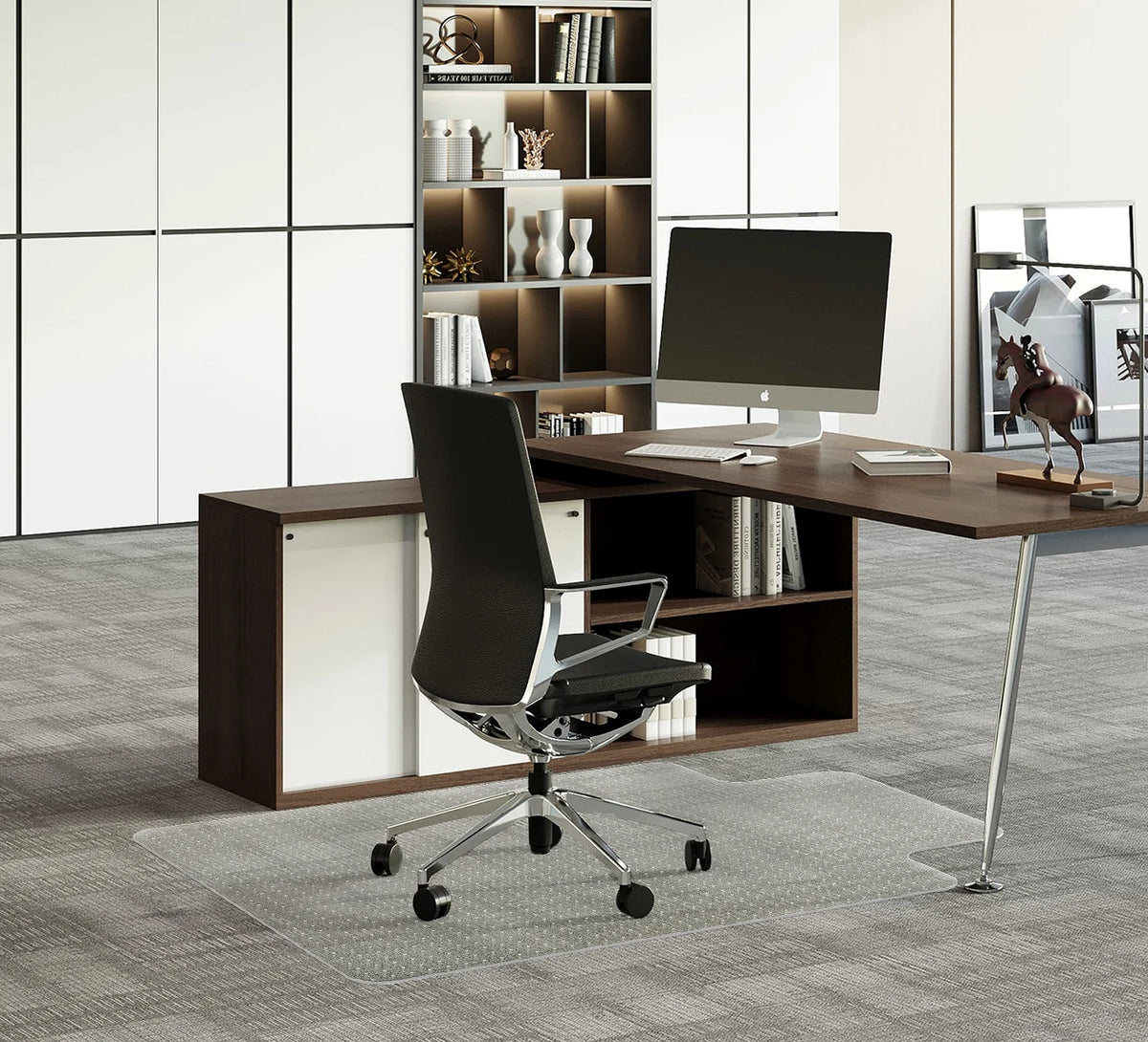 Office Chair Mat for Low Pile Carpet, 30'' x 48'' N192