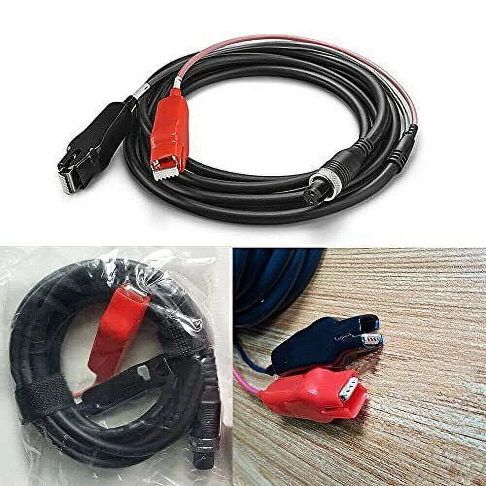 3.0M 2 Pin Electric Fishing Reel Battery Power Cord with Crocodile Clip Cable W994