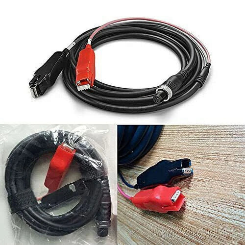 3.0M 2 Pin Electric Fishing Reel Battery Power Cord with Crocodile Clip Cable W994