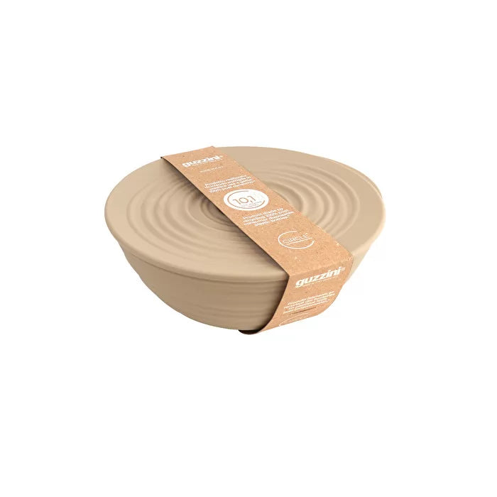L Bowl with lid Clay T7264