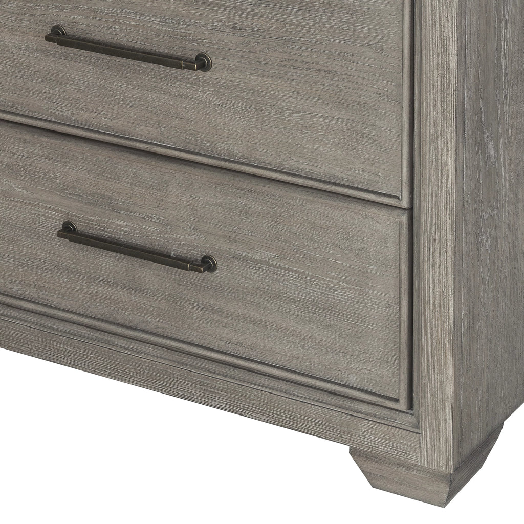 Gray Wood 6 Drawers Dresser J57233