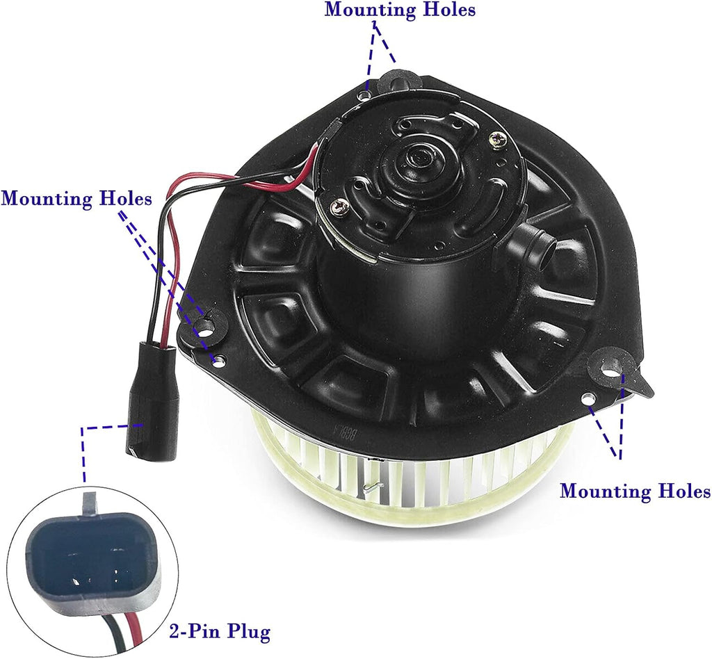 A/C Heater Blower Motor Fan Assembly Pack of 2 J64235