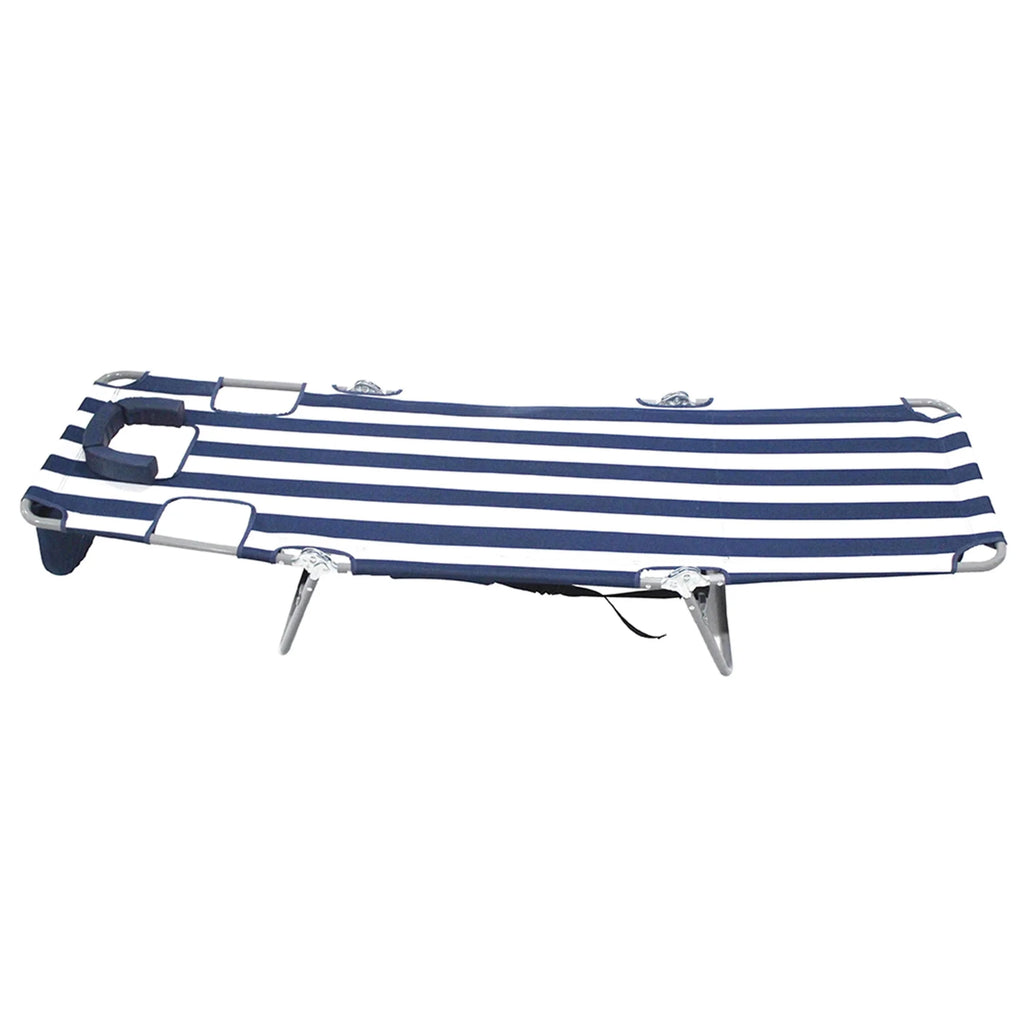 Striped Blue Backpack Beach Chair H87393
