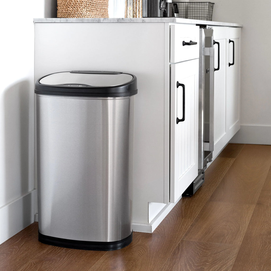 13.2 Gallon Stainless Steel Motion Sensor Trash Can F5505