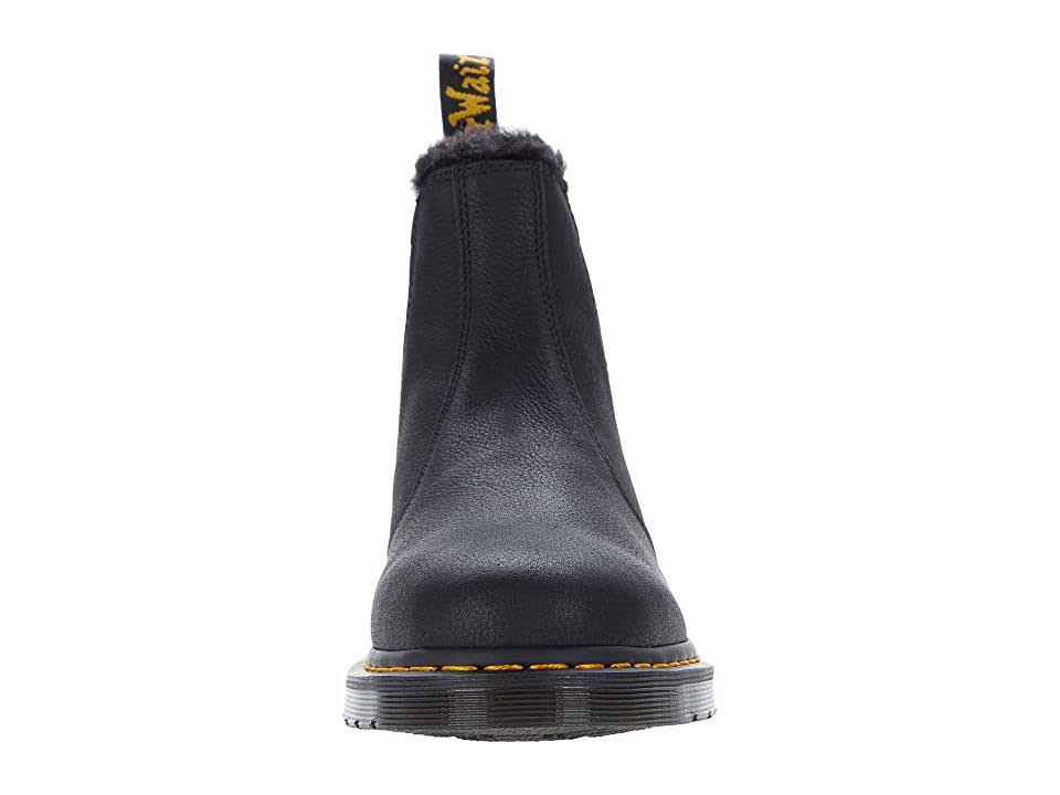 Black Faux Fur Lined Chelsea Boots P243054