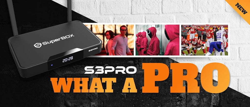 SuperBox S3 Pro with Voice Remote, Backlit Mini Keyboard & 8K HDMI Cable J2980