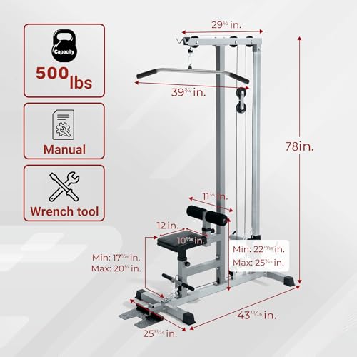 LAT Pull Down Cable Machine with Pulley B33129