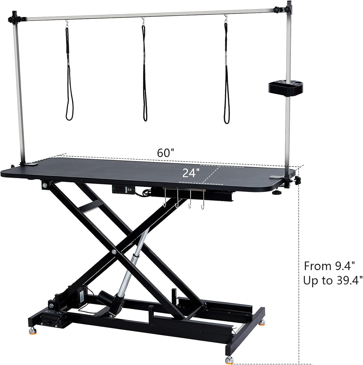 60" Hydraulic Pet Grooming Table Heavy Duty Max Load 350Lbs U187