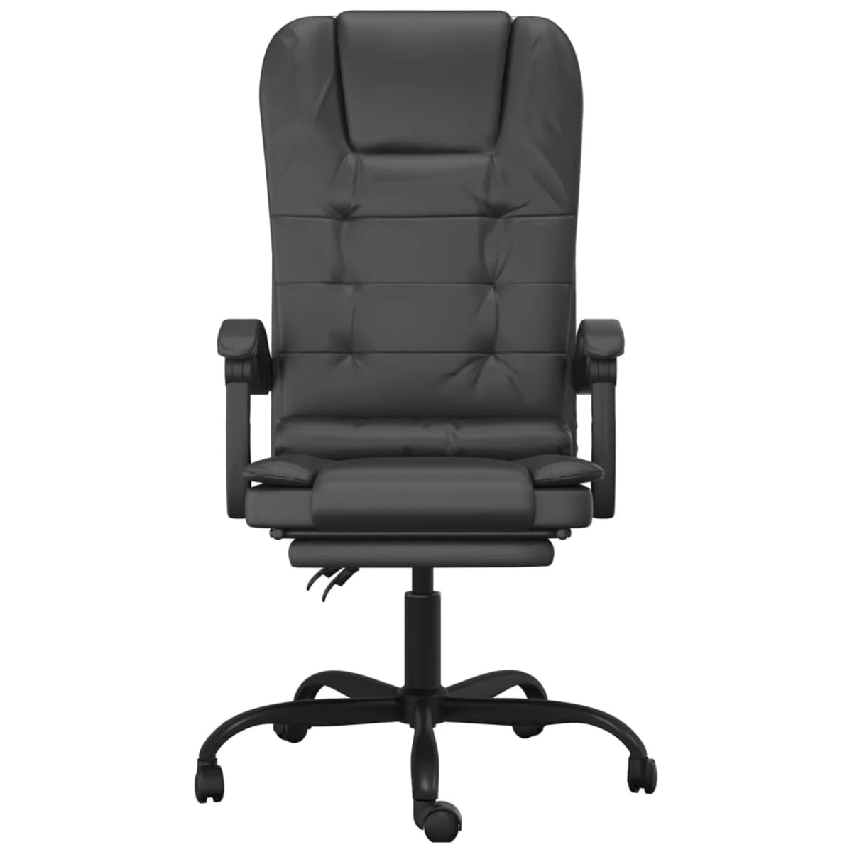 Black Faux Leather Massage Reclining Office Chair J70687