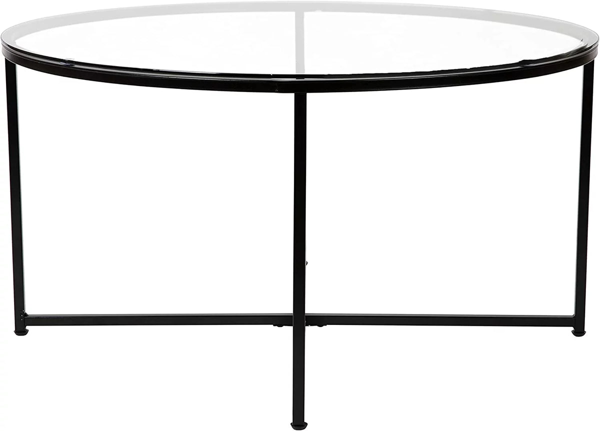 3 Piece Glass Top Occasional Table Set W64753