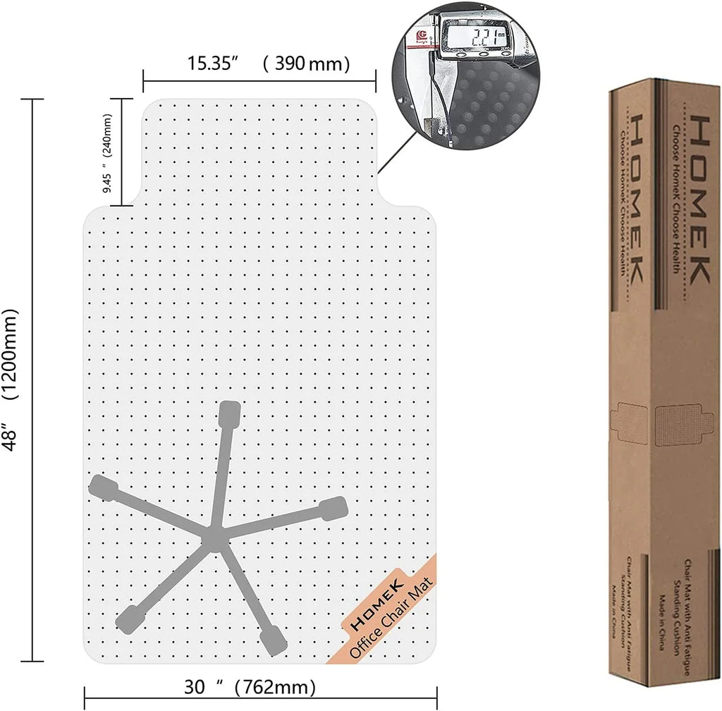 Office Chair Mat for Low Pile Carpet, 30'' x 48'' N192
