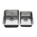 31-in x 20-in Double-Basin Stainless Steel Undermount Kitchen Sink A71248