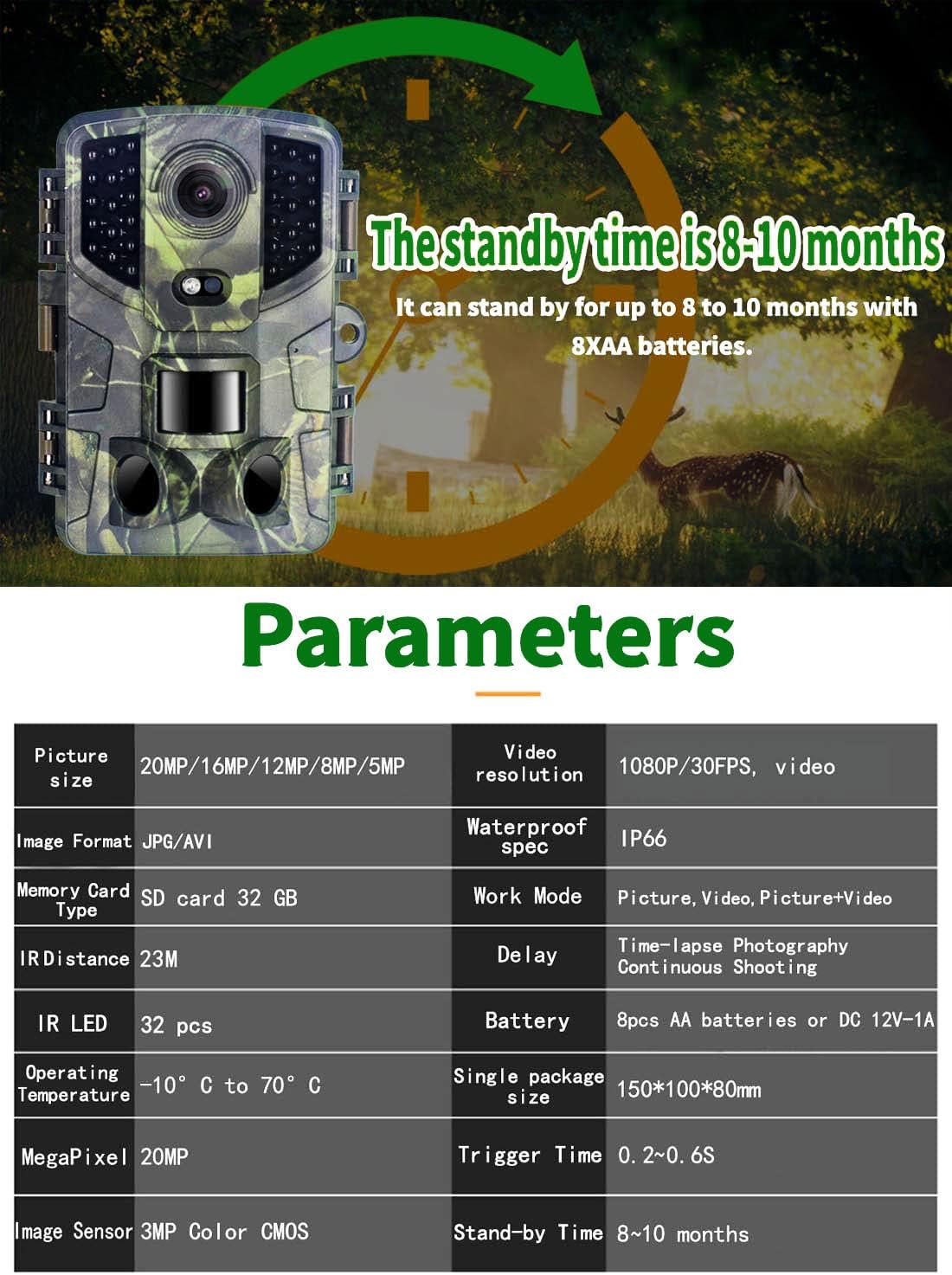 20MP Trail Camera with Night Vision M51128