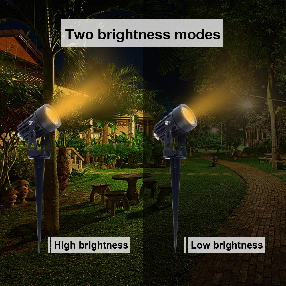Solar Spotlights IP65 Waterproof 4 Warm White Landscape Lights T26820