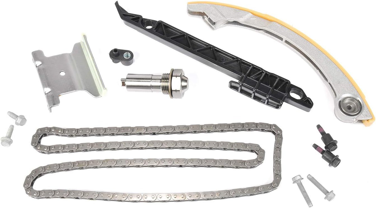 Timing Chain Kit with Tensioner, Guides, Nozzle, Seal, and Bolts F839