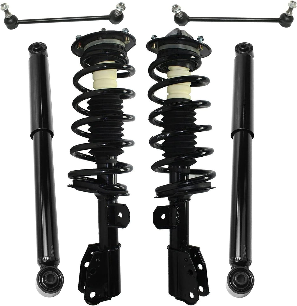 Front Strut Assembly, Sway Bar Links, Rear Shock Absorbers 6pc Set E849170