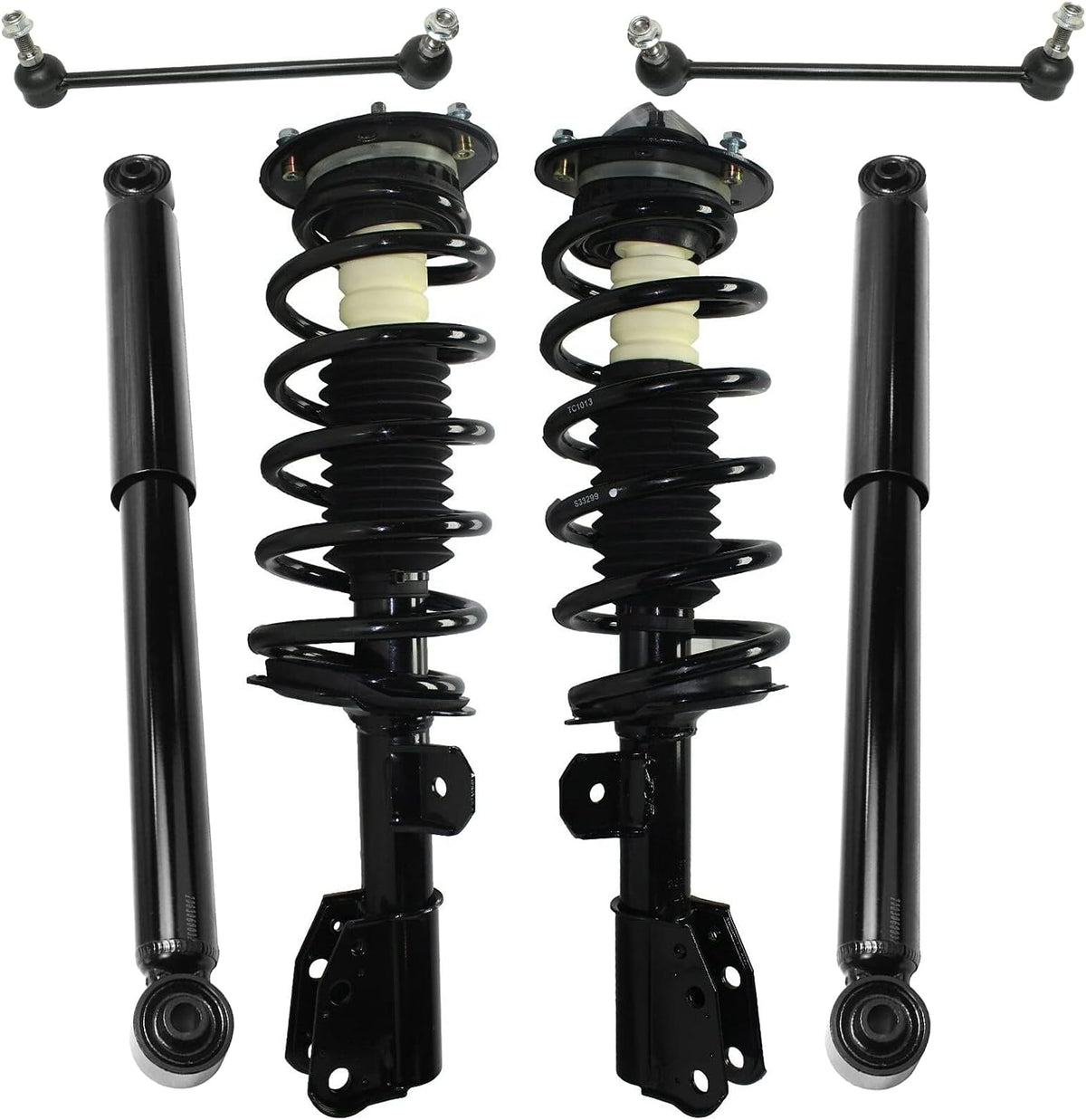 Front Strut Assembly, Sway Bar Links, Rear Shock Absorbers 6pc Set E849170