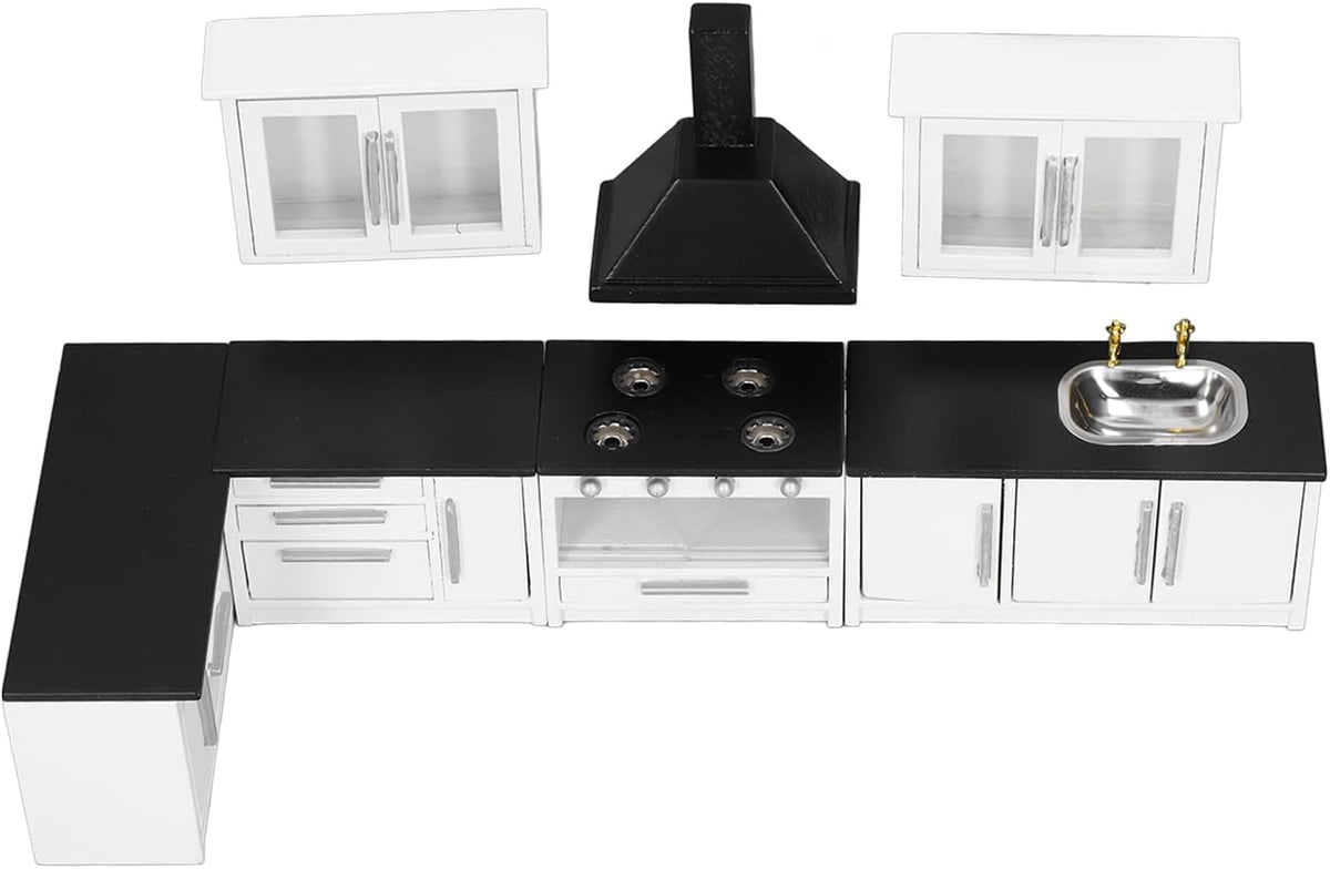 1:12 Mini Dollhouse Kitchen Cabinet Set E56692