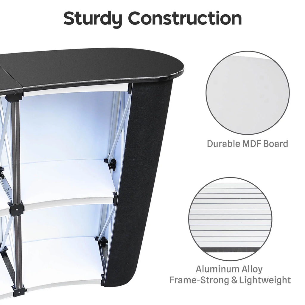 Portable Pop Up Podium Counter Table Stand A9684