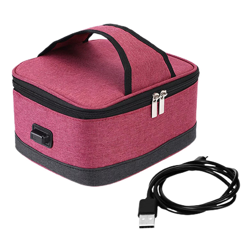 Red Electric Heated Lunch Box Insulation Bag B3511