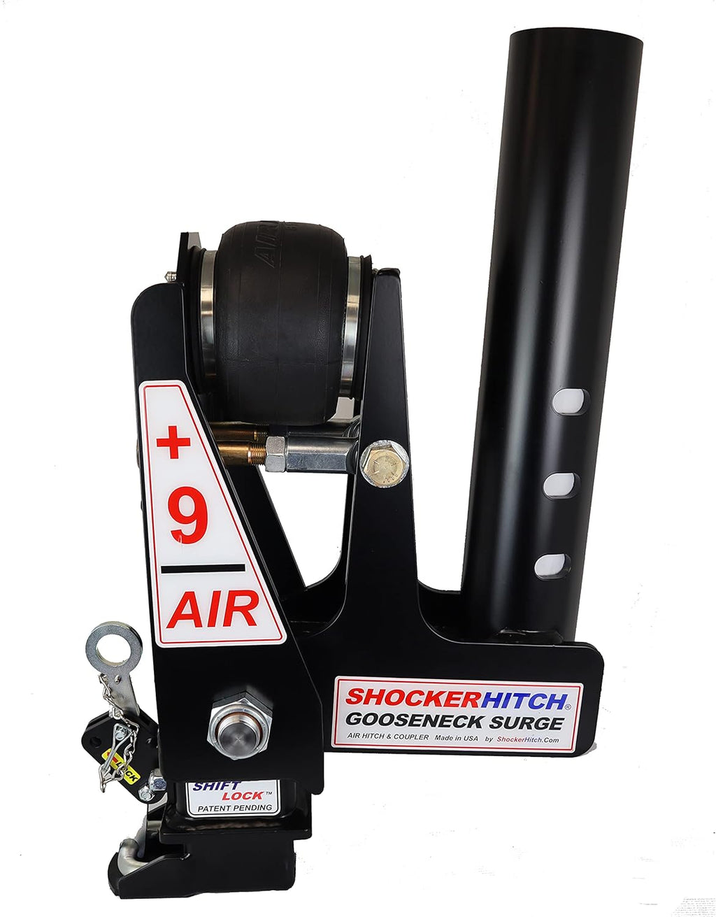 Round 4" Straight Pin 30K SL Gooseneck Air Hitch & Coupler R852