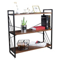 3 Tier Industrial Bookshelf, Walnut I98016