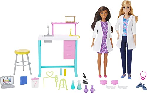 Science Lab Playset with 2 Fashion Dolls L619422